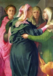 De Visitatie, 1528-30, frescodetail van 60438